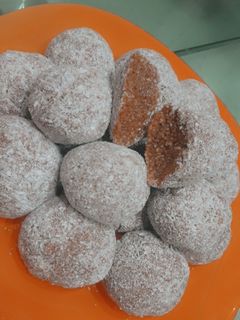 صورة لوصفة كرات الكراميل والبسكويت 😋🧡