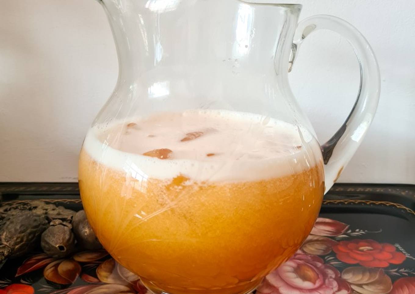 Agua de melón con miel de Yucatán y agua de azahar