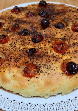 O poză a rețetei Focaccia în friteuza cu aer.