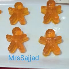 A picture of Orange crystal jelly.