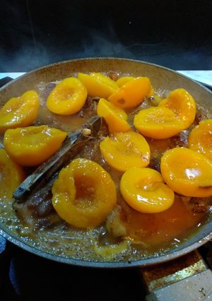 Una foto de Chuletas al Melocotón...