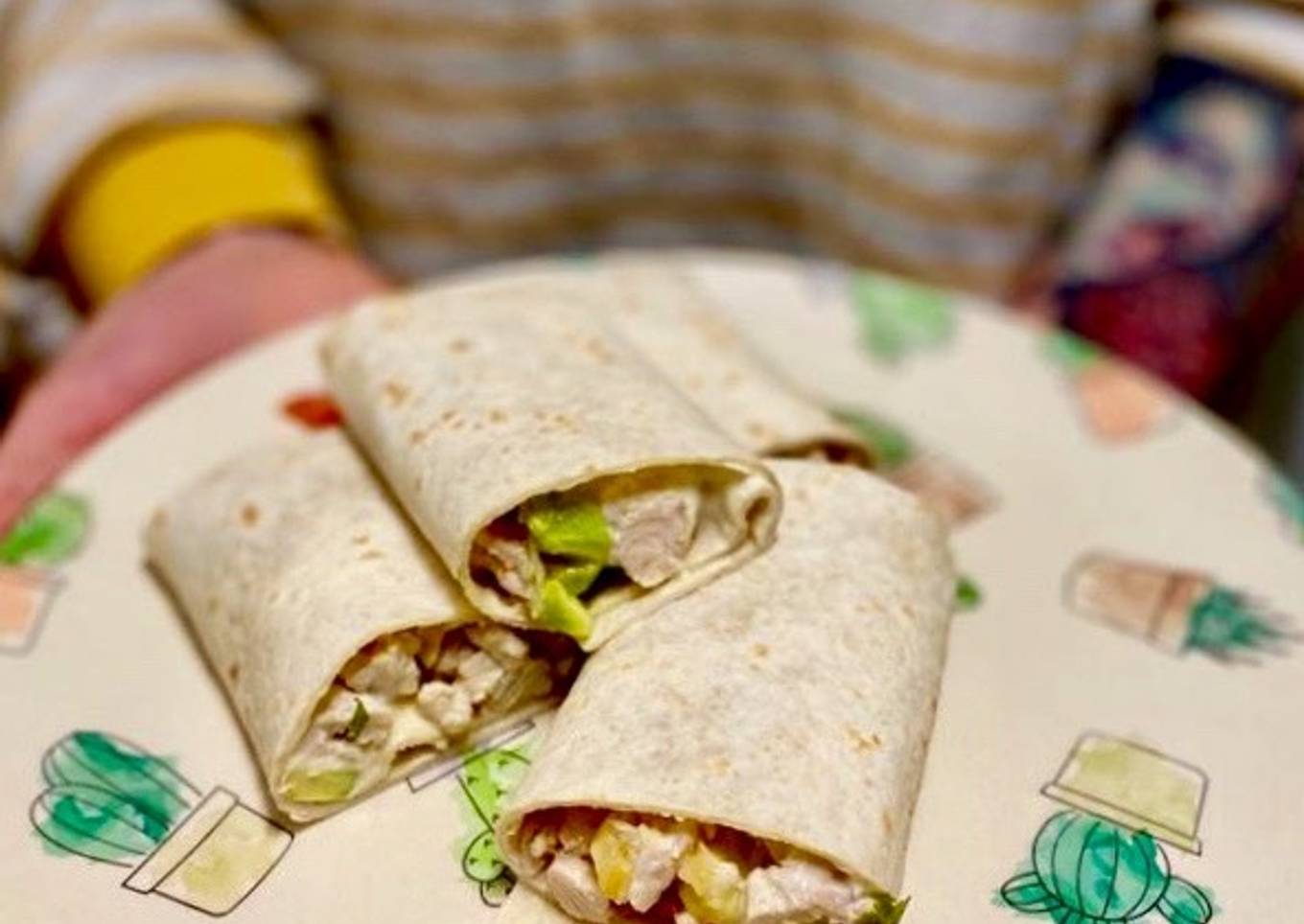 Fajitas suaves de pollo, aguacate y pico de gallo 🥰