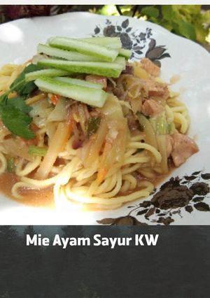Foto resep Mie Ayam Sayur KW