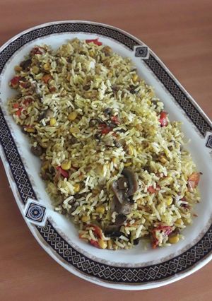 عکسی از دستور پلو مکزیکی😍