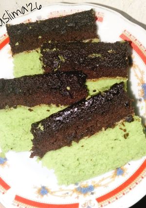 Foto resep Brownies kukus Coklat Pandan