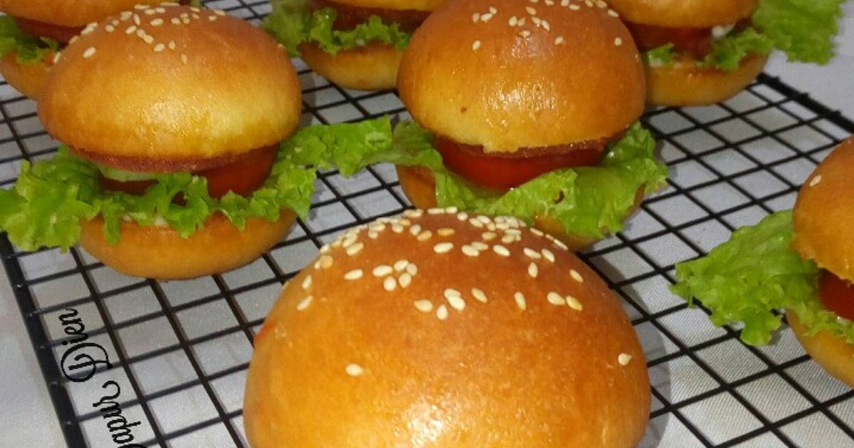 Resep Burger (Roti Burger Homemade) oleh Dapur Dien Cookpad