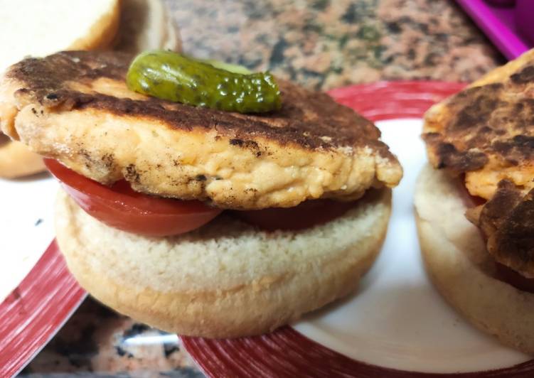 Hamburguesas de salmón caseras