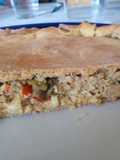 Torta de pollo y alcaparras