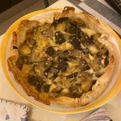 Foto di Torta salata melanzane zucchine e patate