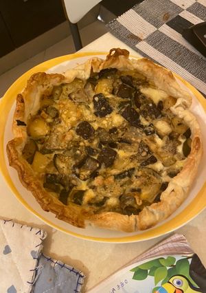 Foto di Torta salata melanzane zucchine e patate