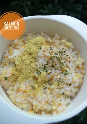 Foto resep Salmon Cheesy Rice (MPASI)