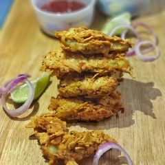 Crispy fried papad A picture of Crispy fried papad.