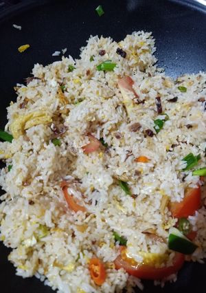 Foto resep Nasi goreng ikan asin simple banget