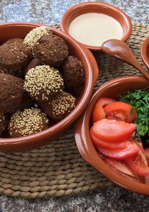 A picture of The Best Crispy Falafel with an Easy and Successful Method.