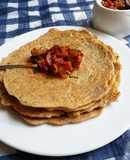 Adai Dosa With Tomato Chutney(Thakkali Thokku)