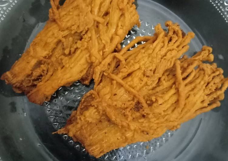 Bagaimana Membuat Jamur Enoki Goreng Crispy Pedas Anti Gagal