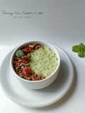 Puding Nasi Matcha Latte