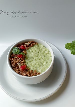 Foto resep Puding Nasi Matcha Latte