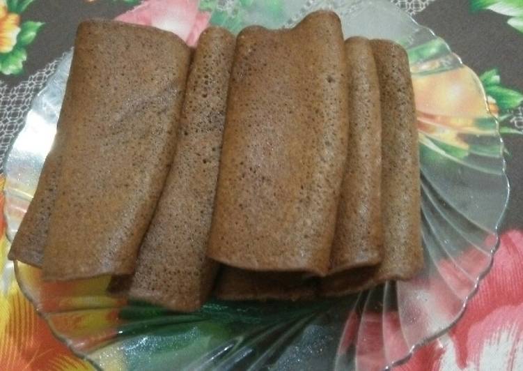 macam mengolah Surabi Coklat Lipat yang puas