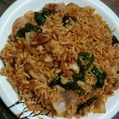 A picture of Chinese fried rice.