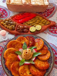 عکسی از دستور کوکو سیب زمینی پخته