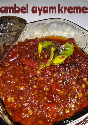 Foto resep *sambel ayam kremes*