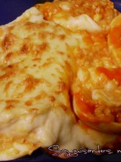 Una foto de Huevos rellenos con bechamel