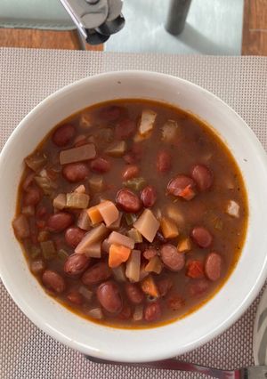 Una foto de Frijoles vegetarianos