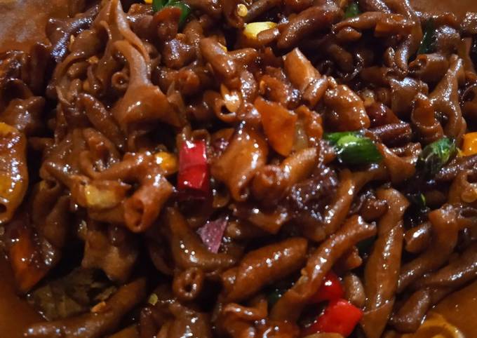 Resep Tumis usus pedas Anti Gagal