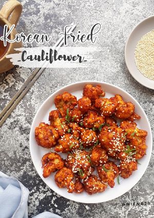 Foto resep Korean fried cauliflower