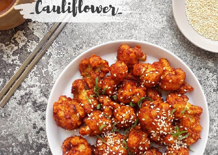 Korean fried cauliflower