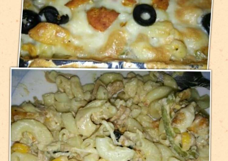 Recipe of Speedy Chicken olives baked pasta