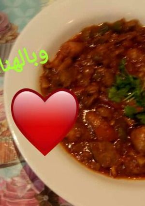 صورة لوصفة أكباد وقلوب الدجاج 👌😋