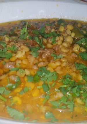 A picture of Chany ki Dall qeema.