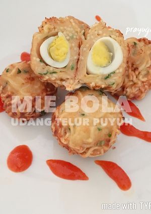 Foto resep Mie bola udang telur puyuh