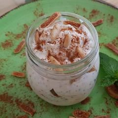 A picture of Tender coconut figs yoghurt parfait.