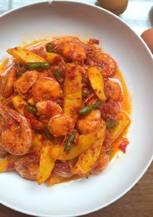 Foto resep Udang kentang balado