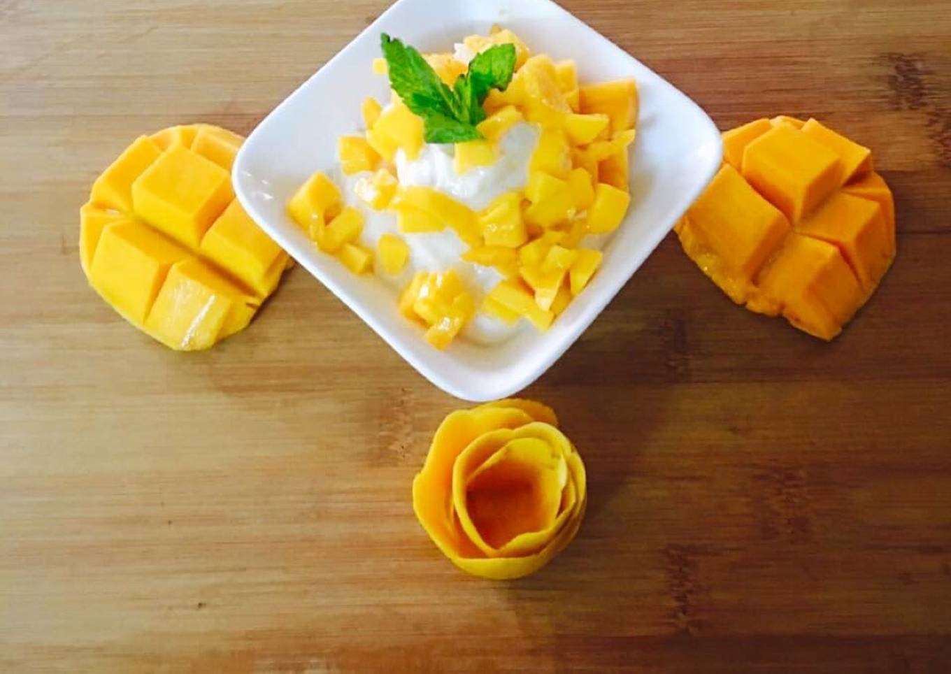 Mango shrikhand (Matho)