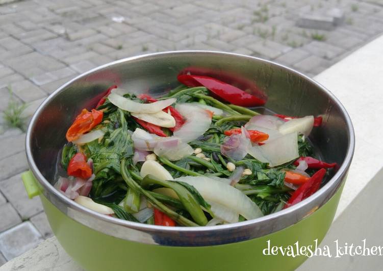 Resep 402. Tumis Petis Kangkung, Bikin Ngiler