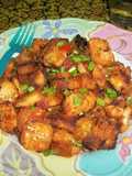 சில்லி பிரட்(bread chilly recipe in tamil)