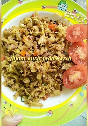 Foto resep Ayam Suwir2 Pedas Serai