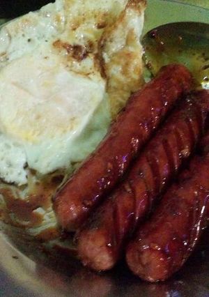 Foto resep Sosis panggang pedas manis