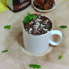 A picture of Dates chocolate mug cake.