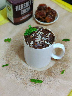 A picture of Dates chocolate mug cake.