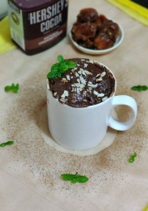 A picture of Dates chocolate mug cake.