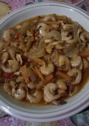 Foto resep Udang asam manis