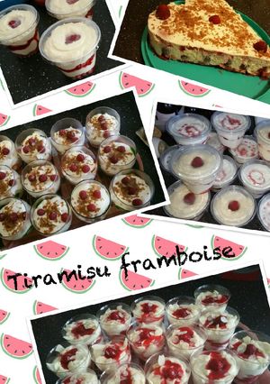 Une photo de Tiramisu Framboises