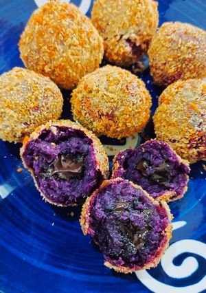 Foto resep Bola ubi isi coklat