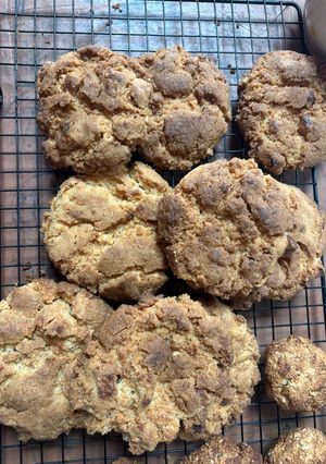 Una foto de Cookies veganas de maní y aceite de coco 🥥 🥜🤍