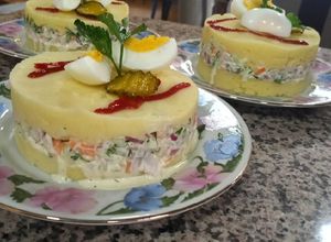Una foto de Plato peruano, Causa